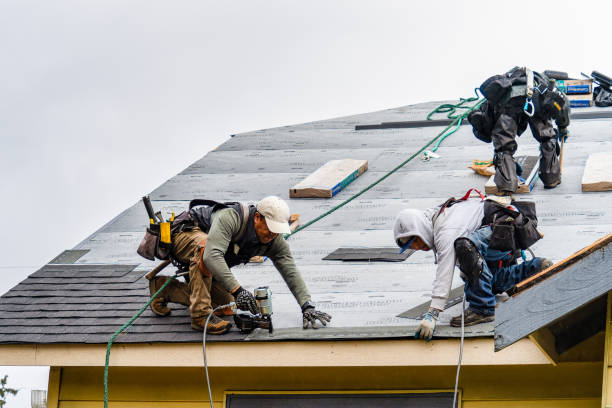 Professional Roofing technician working in Clyde, NC